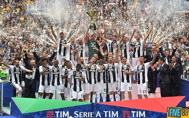 Juventus là đội bóng giành Scudetto nhiều nhất